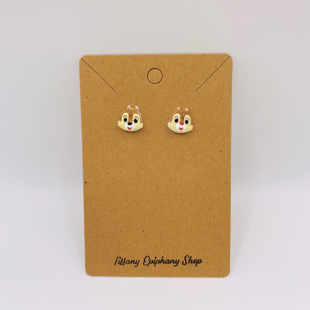 Disney inspired Chip & Dale Stud Earrings NWT
